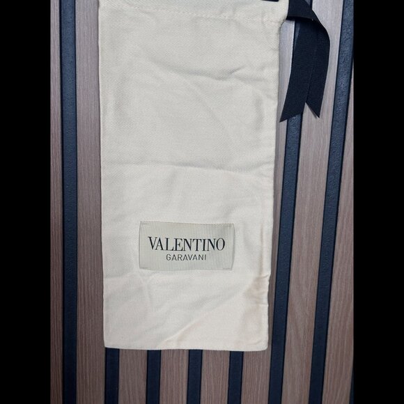 Valentino Dust Bag 6.5" x 14.5" Ivory Garavani Belt Storage Canvas Designer - Picture 2 of 8